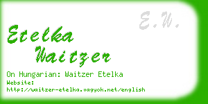etelka waitzer business card